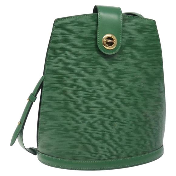 LOUIS VUITTON Epi Cluny Shoulder Bag Green M52254 LV Auth BA3296 - Picture 1 of 16